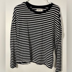 Classic Madewell, black and white thick T-shirt size medium